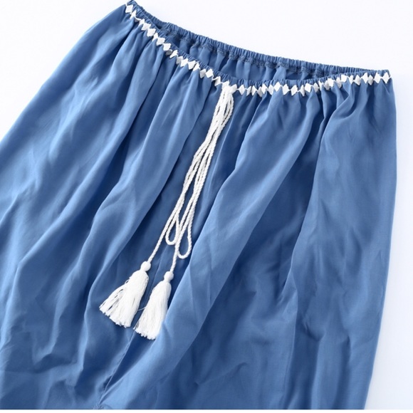 Blue Two piece boho style lightweight maxi dress - Picture 8 of 8